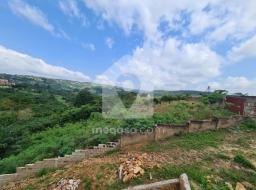 land for sale at 100 by 70 sized plots in Aburi